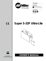 Miller S-32P SUPER ULTRA-LITE Owner's manual