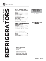 GE CSB42WSKSS Cafe 29.6 Cu. Ft. Stainless Steel Side-By-Side Refrigerator User guide