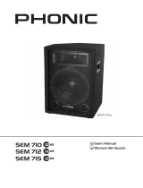 Phonic SEM 715 Plus User manual