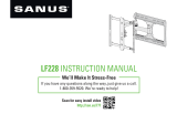 Sanus LF228 User manual