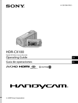 Sony HDR-CX100 Owner's manual