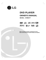 LG DV8621P Owner's manual