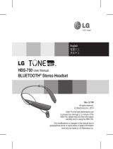 LG HBS-750-White Owner's manual