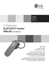 LG HBM-290 Owner's manual