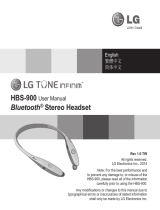 LG HBS-900-Silver Owner's manual