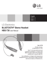 LG HBS-730 Owner's manual
