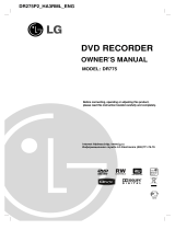 LG DR775 Owner's manual