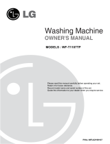 LG WF-T1107TP Owner's manual