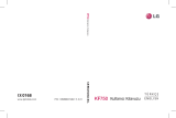 LG KF750.AORFBK User manual