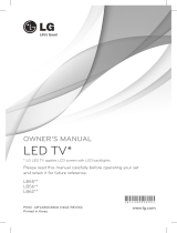 LG 55LB561V Owner's manual