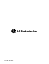 LG WD-10580BD Owner's manual