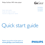 Philips SA3VBE04 Quick start guide
