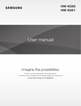 Samsung HW-K550 User manual