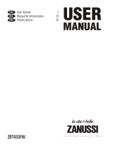 Zanussi ZRT433FW User manual