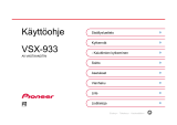 Pioneer VSX-933 User manual