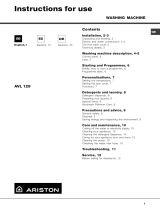 Whirlpool AVL 129 (EX) User guide