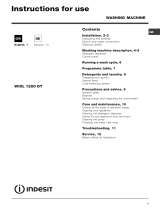 Indesit WIXL1200OT Owner's manual