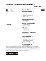 Hotpoint ALE 790 CX (FR) Owner's manual
