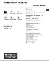 Hotpoint AQXGF 149 (EU) (O) Owner's manual