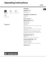 Ariston OS 99D P IX User guide