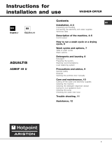 Hotpoint-Ariston aqm8f49u v Owner's manual
