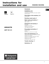 Hotpoint AQ7F 29 U H User guide