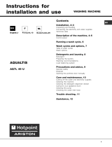 Hotpoint-Ariston AQ7L 49U Owner's manual