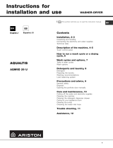 Whirlpool AQM9D 29 U (EX) 60HZ User guide