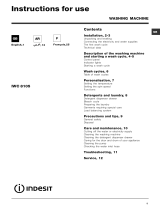 Indesit IWC 8105 B (EX) 60HZ User guide