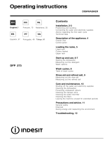 Indesit DFP 273 Owner's manual