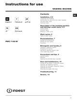 Indesit PWC 7105 W (EU) User guide