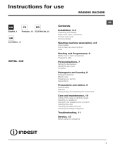 Indesit WITXL 105 (EE) User guide