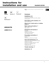 Hotpoint AQM8D 69 U (EU)/A Owner's manual