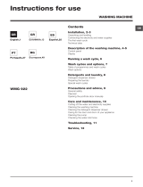 Whirlpool WMG 922B EU User guide