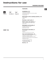 Whirlpool WMF 700 EU User guide