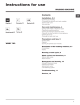 Indesit WMD 763BQ EU User guide