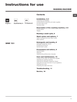 Whirlpool WMF 701 EU User guide