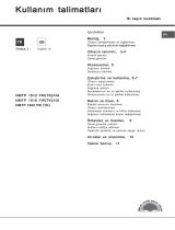 Whirlpool NMTP 1912 FW (TK)/HA User guide