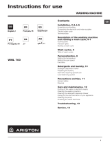 Whirlpool WML 700 EX User guide