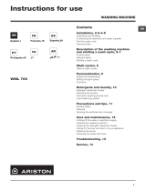 Ariston WML 700 EX User guide