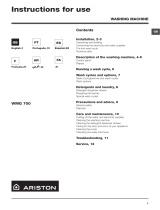 Ariston WMG 700 EX User guide