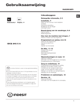 Indesit IDCE 8454X A PS (NL) User guide