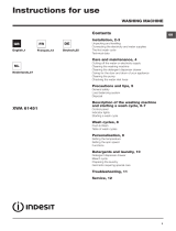 Indesit XWA 61451 W EU Owner's manual