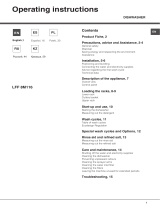 Indesit LFF 8M116 X EU User guide