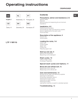 Hotpoint LTF 11M116 Owner's manual