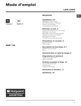 Indesit WMF 722 FR User guide