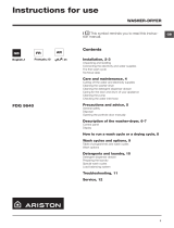 Indesit FDG 9640S EX User guide