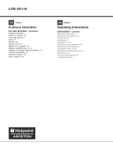 Hotpoint LFB 4S116 X TK User guide