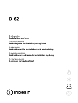 Indesit d 62 Owner's manual