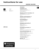 Hotpoint-Ariston AVTL 62/HA (EU) Owner's manual